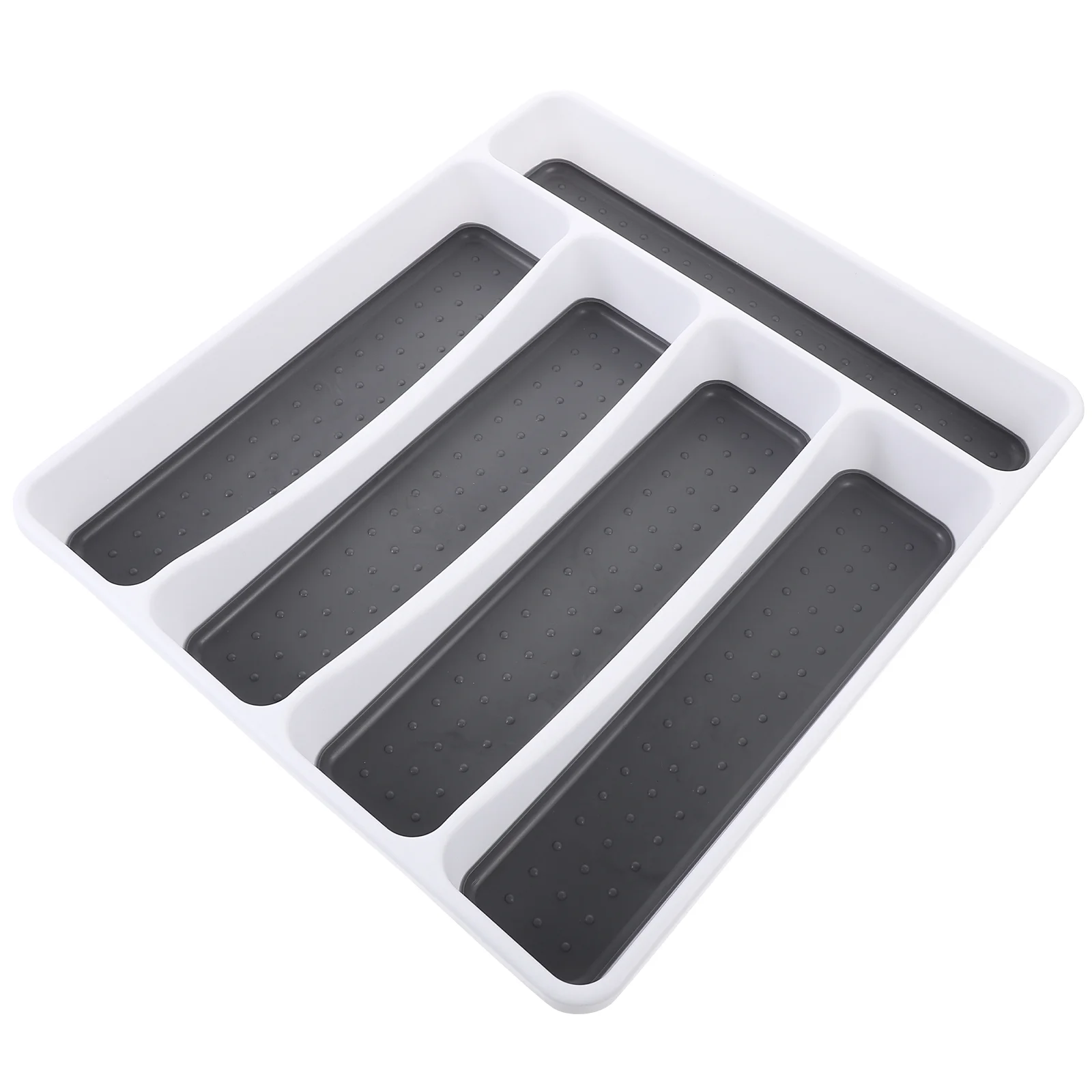 

Fork Holder Drawer Organizer Kitchen Silverware Compartment Utensils Organizers Tpr Tray Large Organization Plastic Spoon
