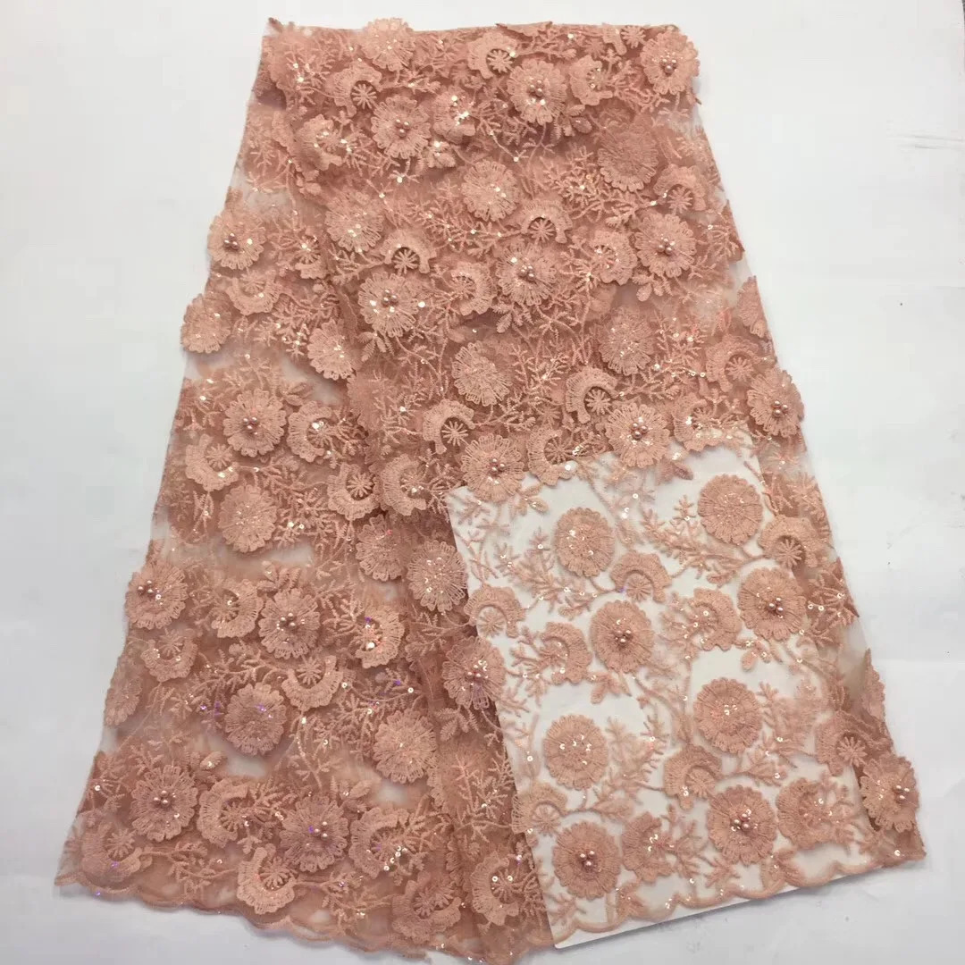 

5 Yards Cotton Lace Fabric High Quality Swiss Voile Lace With Stones 2021 Latest African Dry Lace Fabric For Party Dress