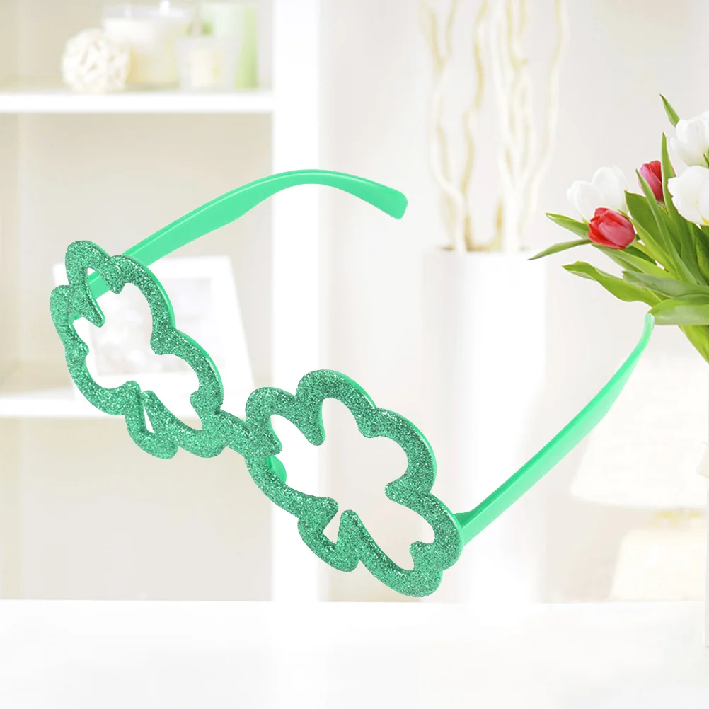 

Green Glasses Party Sunglass Childrens Gifts St Patricks Day Hat Makeup Glasses Shamrock Glasses Clothing