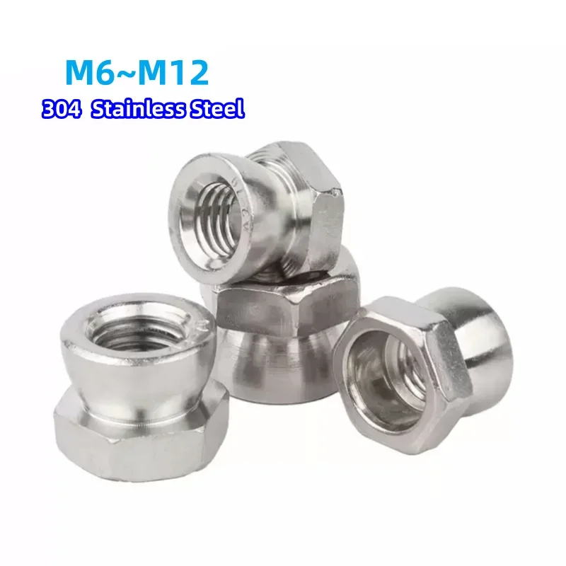 

M6 M8 M10 M12 304 A2 Гайка из нержавеющей стали, отрывные срезные, противоугонные, отрывные, поворотные, безопасности