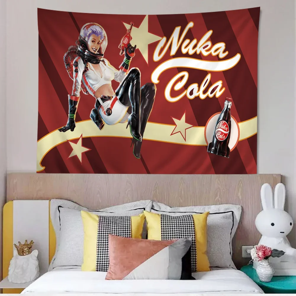 N-Nukas распечатанный большой настенный гобелен искусство научная фантастика декор