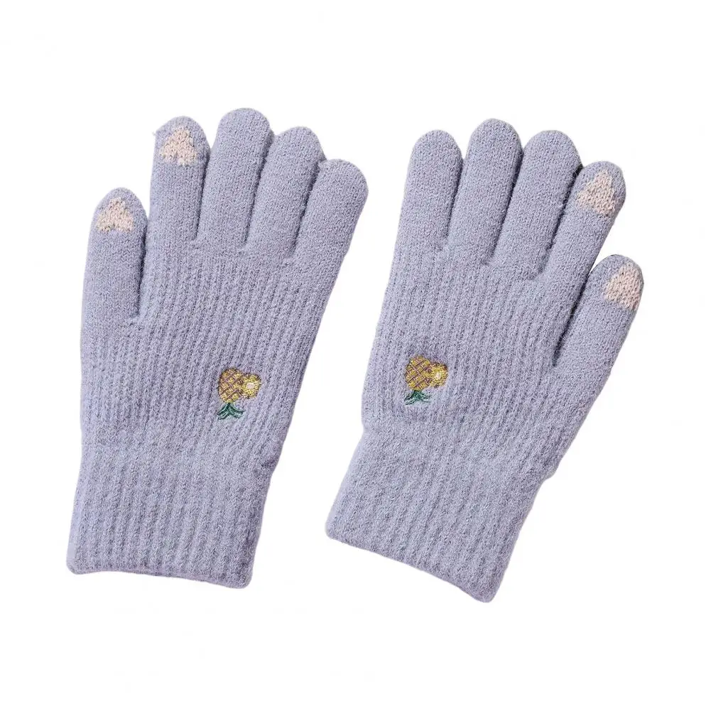 

1 Pair Practical Anti-pilling Outdoor Gloves Winter Gloves Thick Thermal