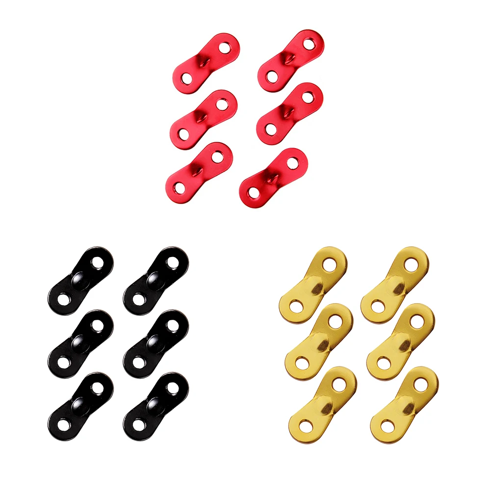 

6pcs Outdoor Tent Wind Rope Buckle Aluminum Alloy 2 Hole Guyline Adjuster Cord Hook Rope Buckle Camping Equipment