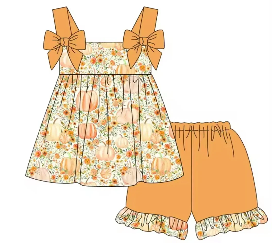 Летний костюм из четырех предметов для малышей одежда на День Благодарения