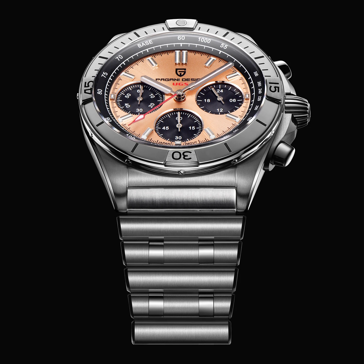 

PAGANI Дизайн 2022 Новые Роскошные Кварцевые часы для мужчин 100 м водонепроницаемые наручные часы с хронографом из стали с сапфировым стеклом му...