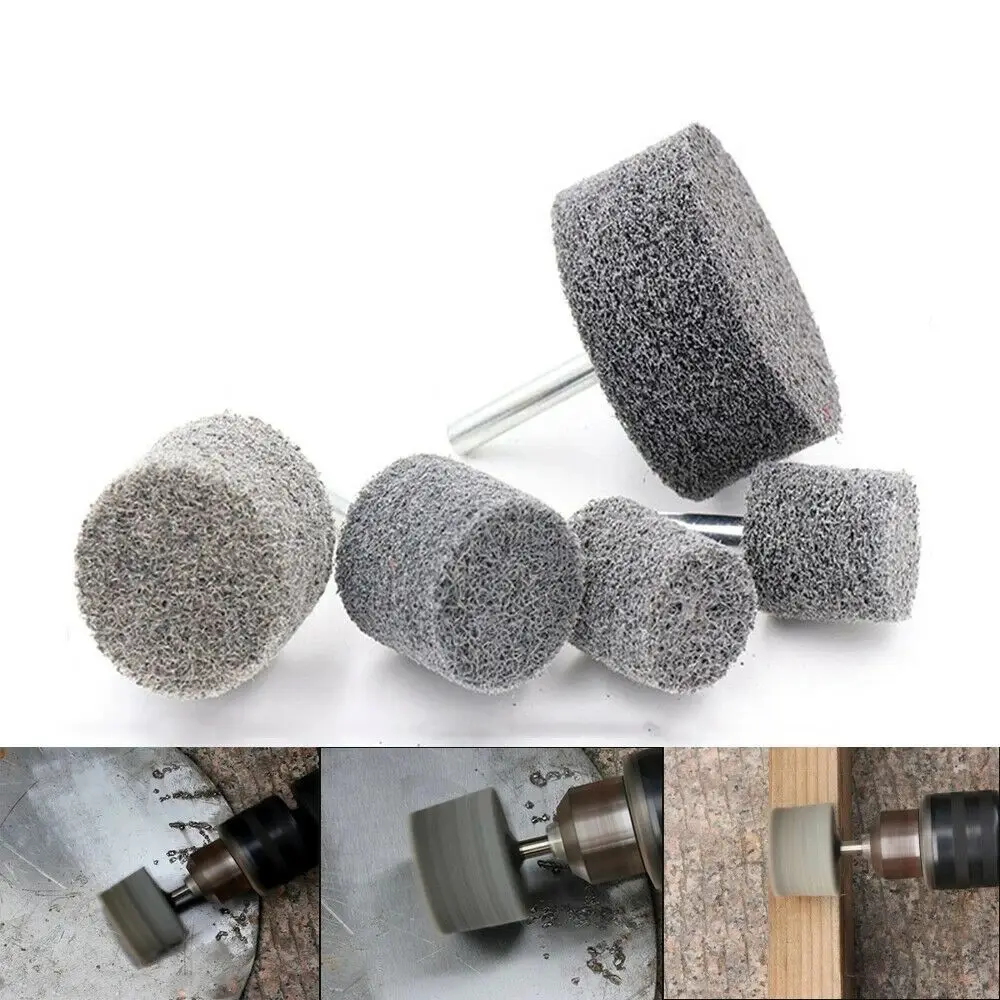 

5PCS Multifunctional 20-50mm Nylon Fiber Polishing Wheel Grinding Head Abrasive for Drill Grinder Rotary Tool Deburring