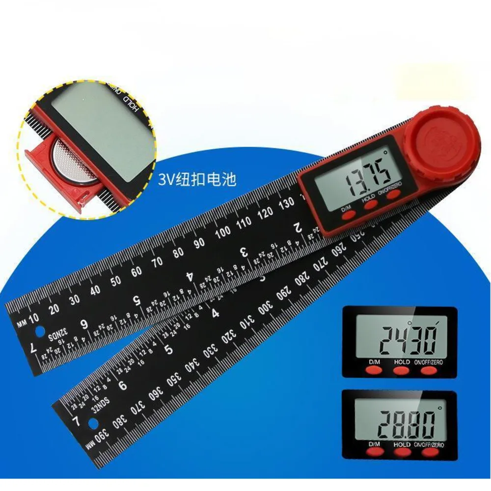 

10pcs 2-in-1 Digital Angle Meter Inclinometer Digital Angle Ruler Electronic Goniometer Protractor Angle Finder Measuring Tool