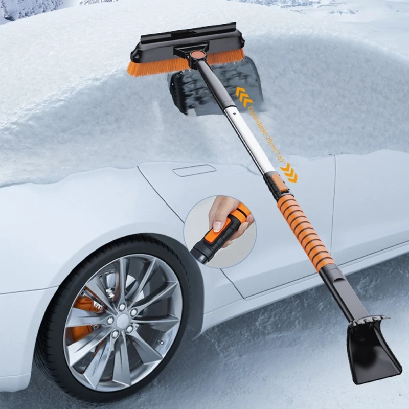 

Snow Brush with Wider Detachable Ice Scraper Removal Tool Ergonomic Comfortable Foam Grip for Car Trucks SUVs Windshield