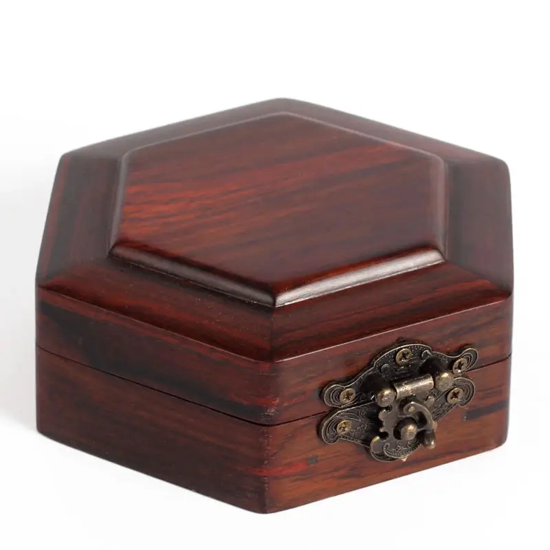 Rosewood Jewelry Box Vintage Box Solid Wooden Jade Jewelry Box Small Ornaments Rosewood Wooden Stamp Storage Box