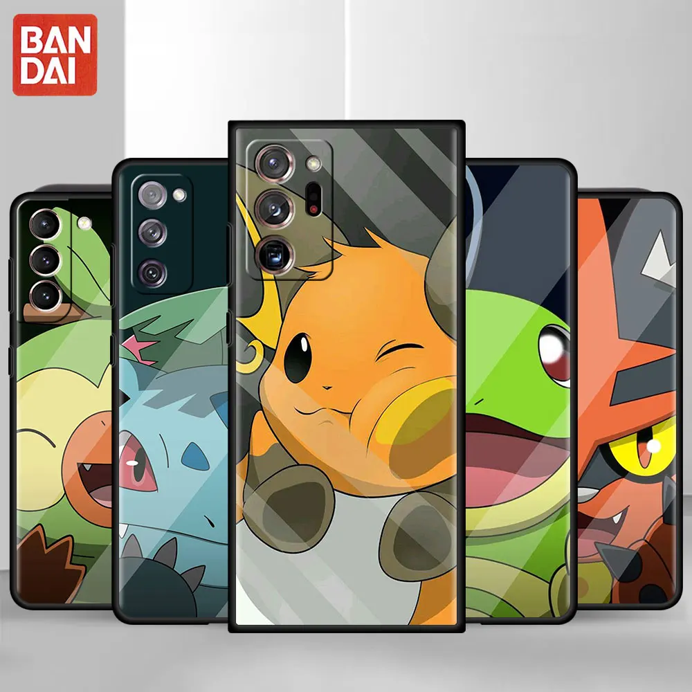 

Shockproof Case For Samsung Galaxy S20 FE S21 Ultra S10 S10e S9 S8 Plus S7 S22 Fundas Soft Phone Cover Pokemon Face Funny Anime