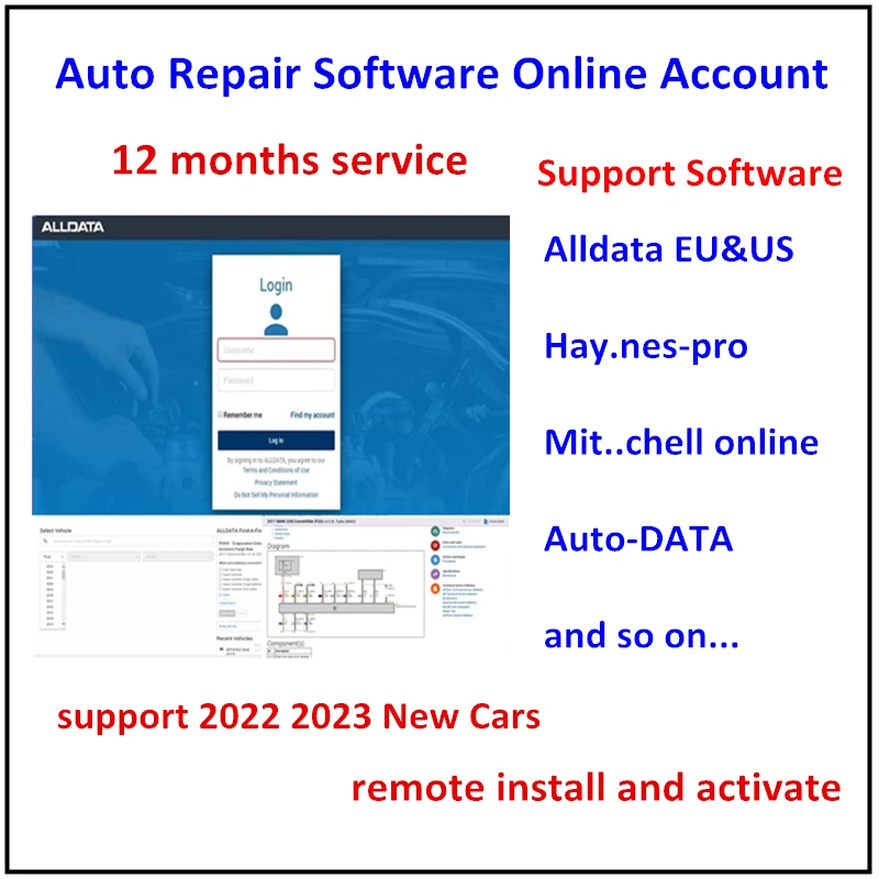 2023 новейшая онлайн-учетная запись Alldata, версия для США и ЕС, H-aynes PRO, идентифификс Mi .. chell, 12 месяцев онлайн-обслуживания для новых автомобилей 2023 новейшая онлайн-учетная запись Alldata, версия для США и ЕС, H-aynes PRO, идентифификс Mi .. chell, 12 месяцев онлайн-обслуживания для новых автомобилей