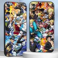 japan anime one piece phone cases for xiaomi redmi 7 7a 9 9a 9t 8a 8 2021 7 8 pro note 8 9 note 9t unisex soft shockproof