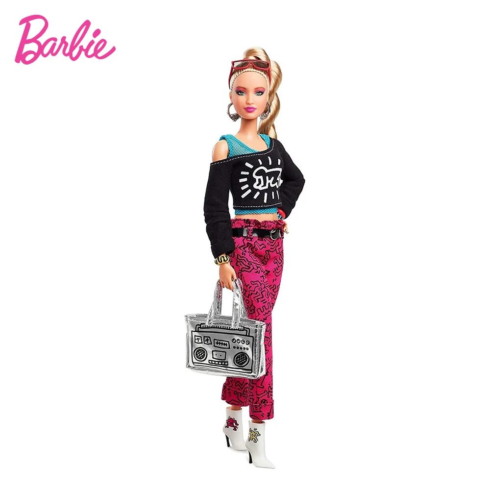 

Barbie Keith Haring Collaboration Gold Label Collection Fashion Girl Princess Doll Toys for Children Birthday Gift FXD87