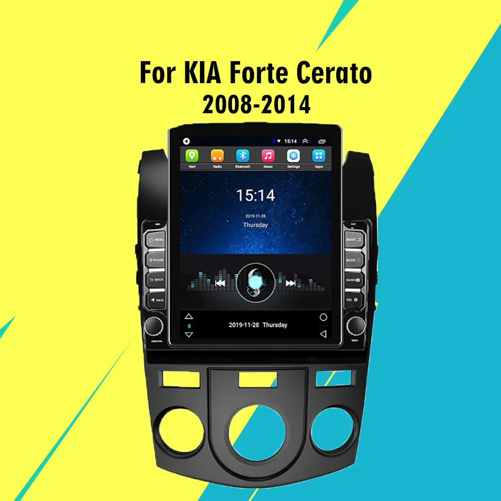 

For KIA Forte Cerato 2008-2014 4G Carplay Autoradio 2 Din 9.7" Tesla Screen Car Multimedia Player GPS Navigator Android