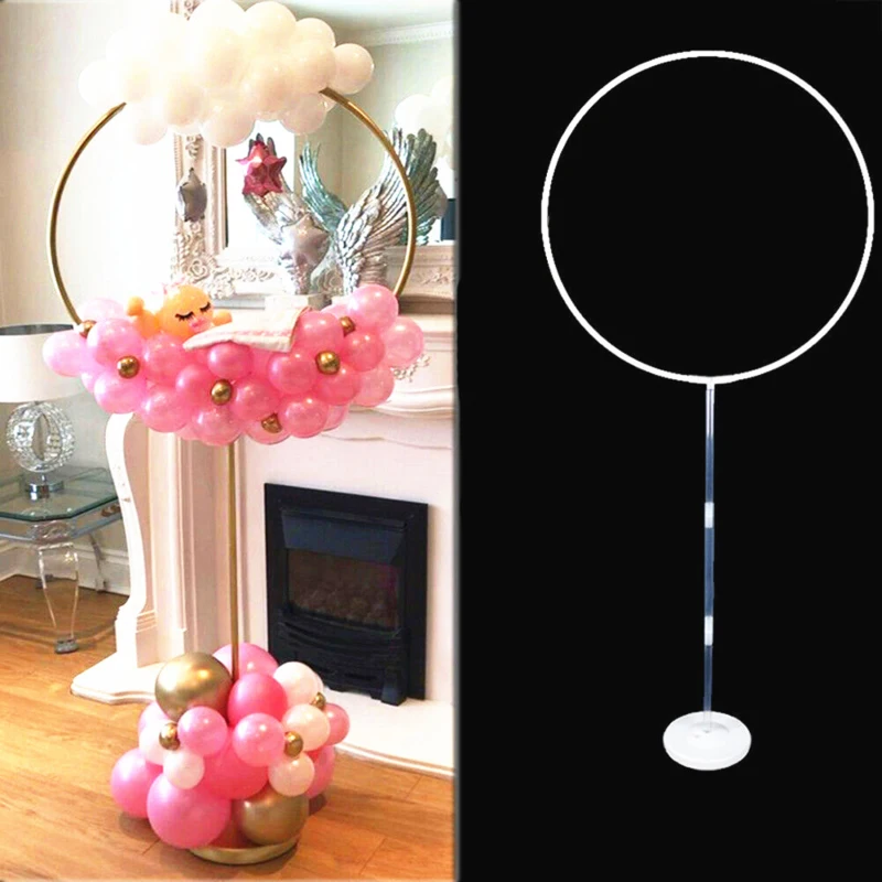 

Balloons Wreath Ring Balloon Stand Arch For Wedding Decoration Baby Shower Kids Birthday Party Decor Balloons Circle Bow