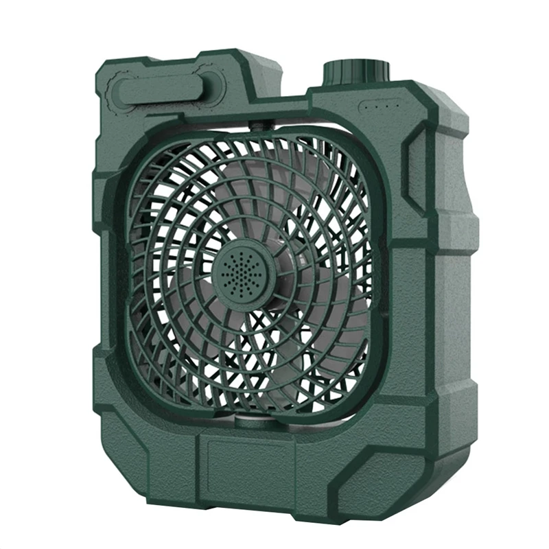 

Camping Fan, Tent Fan For Camping 7500Mah Battery Operated As Power Bank, USB Fan With LED Light & 270° Auto Rotation