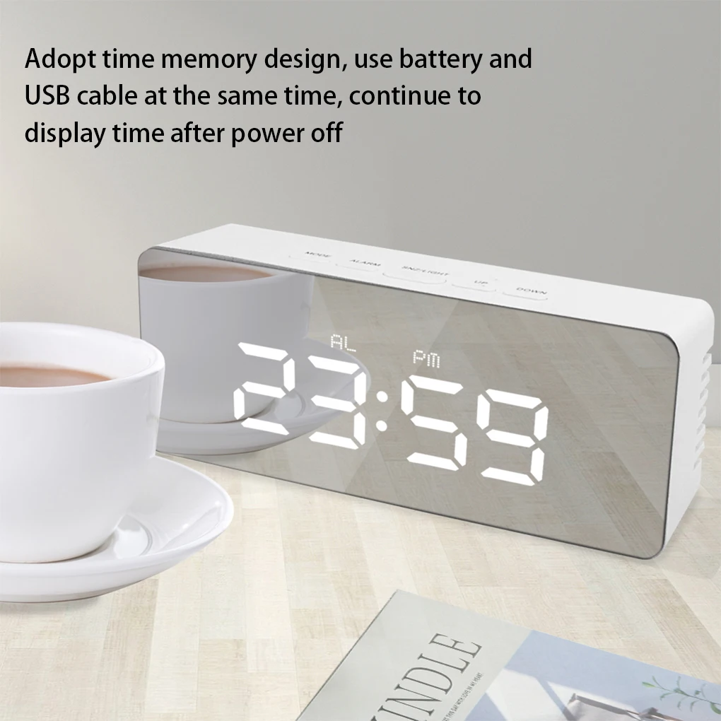 

Будильник цифровой, настольные часы с термометром и функцией регулировки температуры