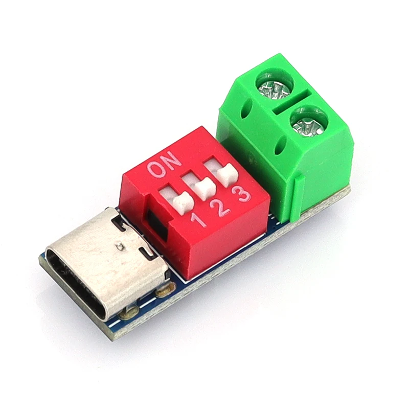 Фото Модуль триггерной платы USB-C PD PD/QC Decoy Board Быстрая зарядка USB Type-c до 12 В Высокоскоростное зарядное устройство Модуль повышения доставки питания №3