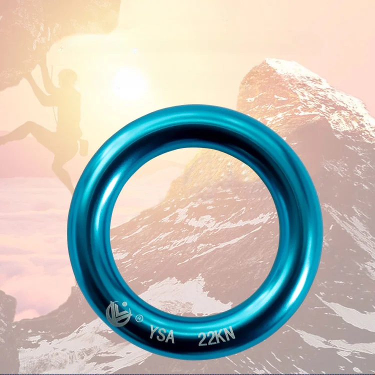

Factory direct aluminum-magnesium alloy ring outdoor climbing climbing top ring climbing flat belt ring