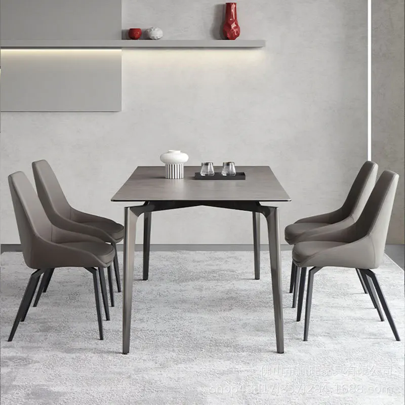 

Итальянская модель Роскошный Современный простой маленький обеденный стол и стул