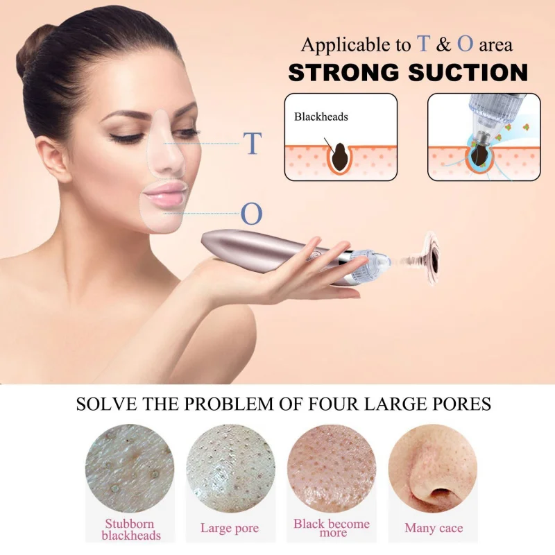 Умывание лица красота электрический инструмент для удаления носа очиститель пор