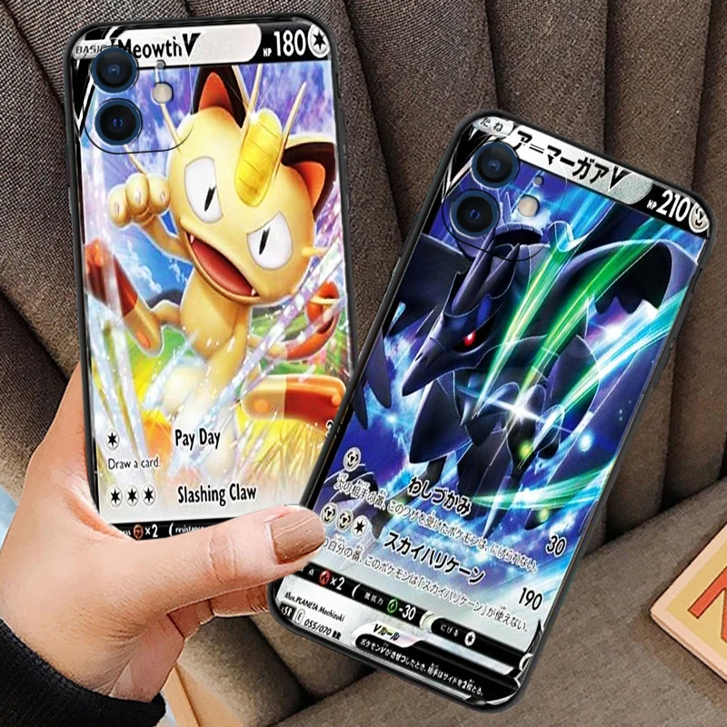 

Pokémon Flash Card Phone Cases For iPhone 11 11 Pro 11 Pro Max 12 12 Pro 12 Pro Max 12 Mini 13 Pro 13 Pro Max Soft TPU