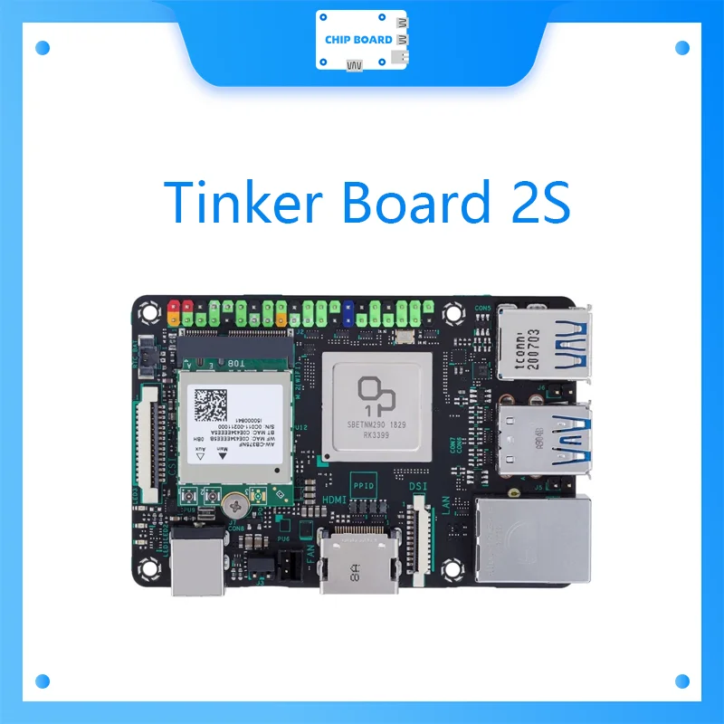 ASUS Tinker Board 2S Rockchip RK3399 Одноплатный компьютер/SBC на базе руки Поддержка Android 10/Ubuntu