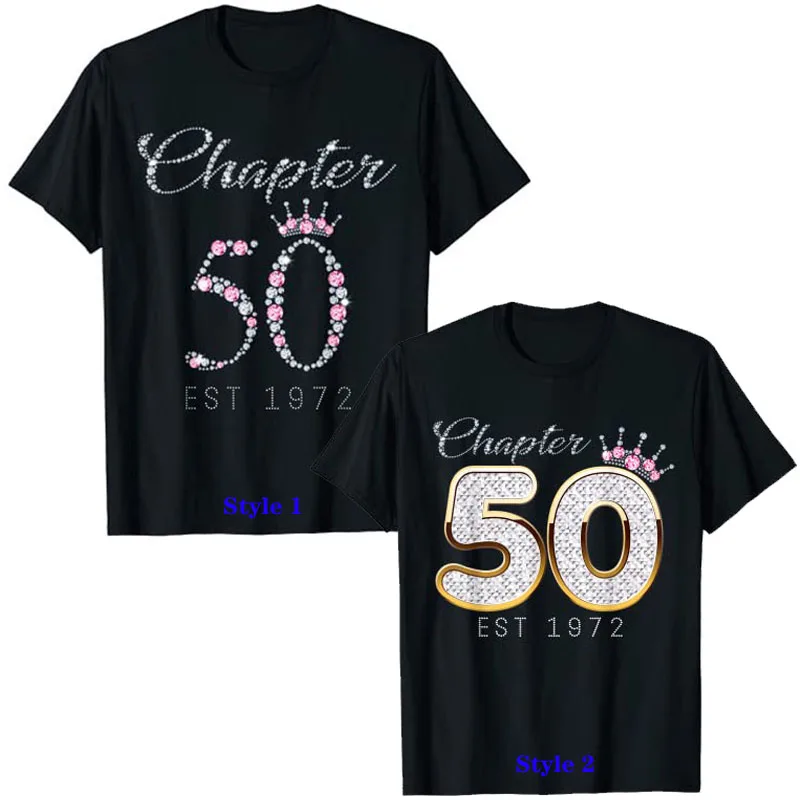 

Chapter 50 EST 1972 50Th Birthday Tee Gift For Womens T-Shirt