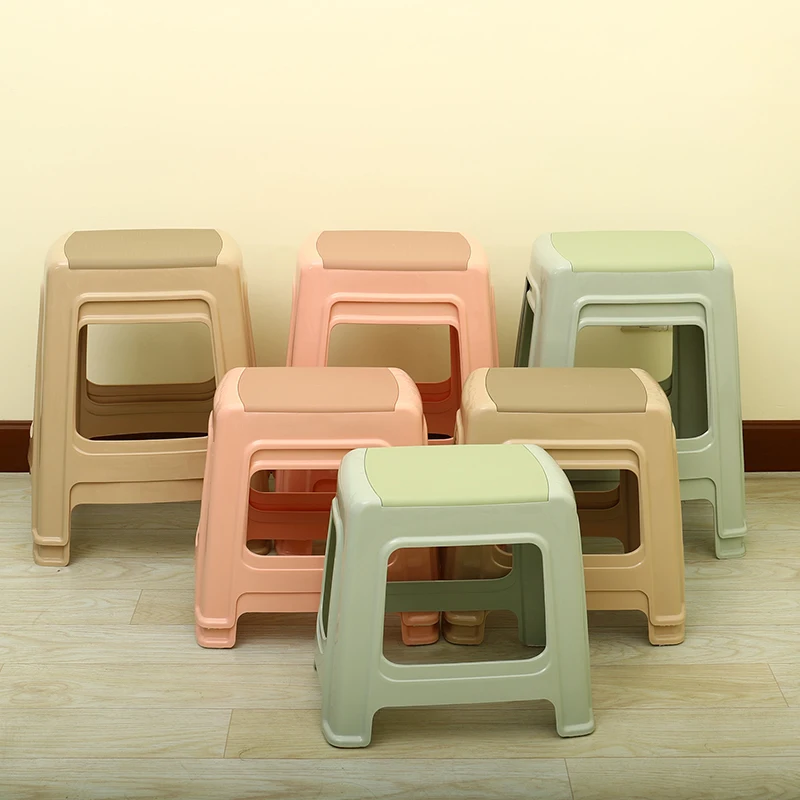 Стулья для душа Четырехсторонние пластиковые резиновые стулья домашние низкие