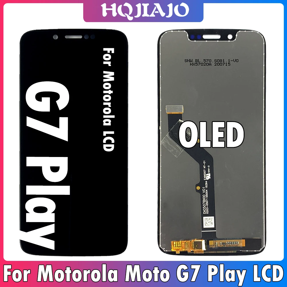 5 7 дюймовый OLED ЖК-дисплей для Motorola Moto G7 Play с сенсорным экраном и дигитайзером в