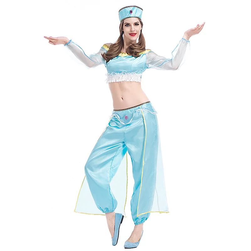 

Aladdin magic lamp Aladin Jasmine Princess Cosplay Costumes Adult Carnival Party Princess Jasmine Masquerad Costumes