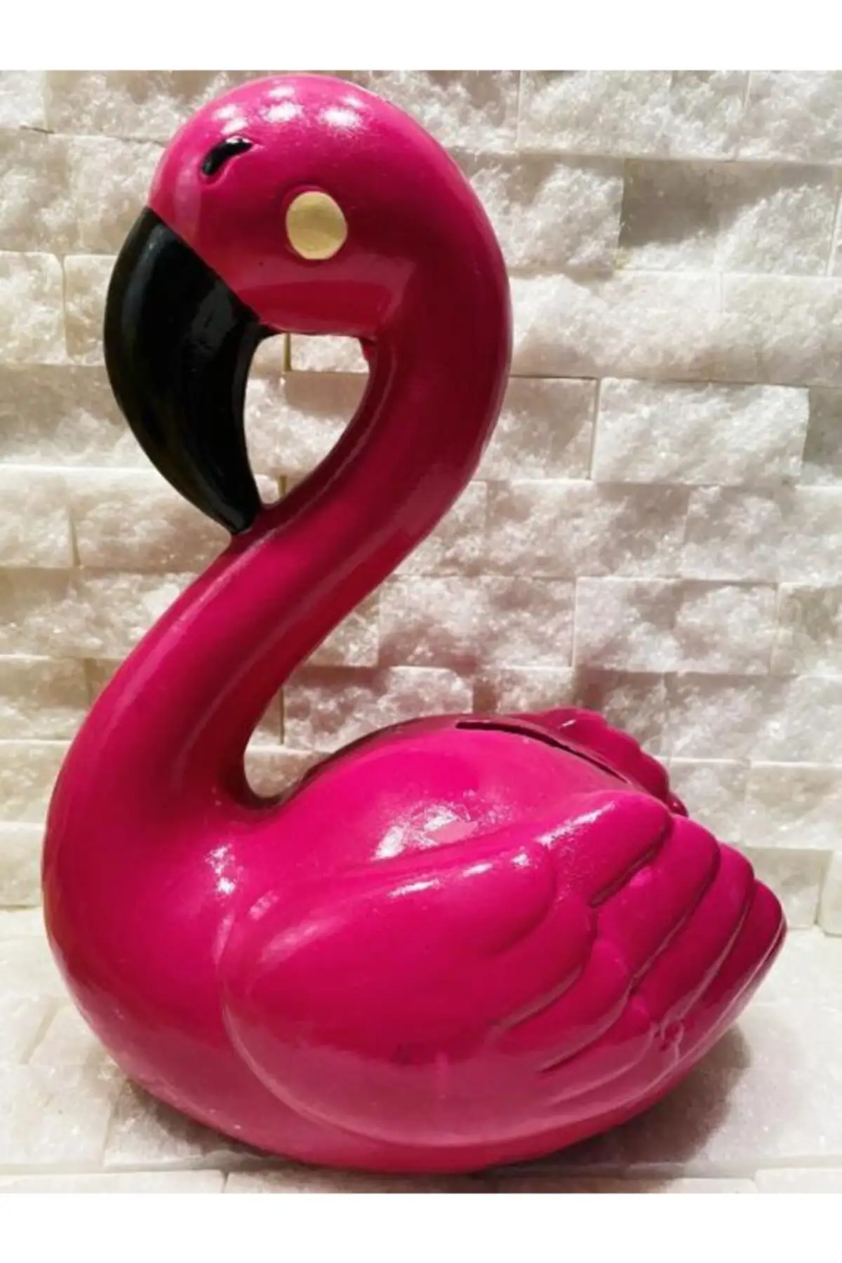 

Розовая копилка с фламинго