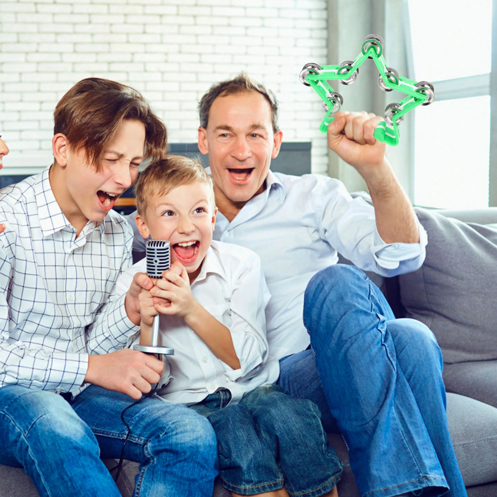 Пентаграмма колокольчик реквизит вечерние веселые музыкальные инструменты