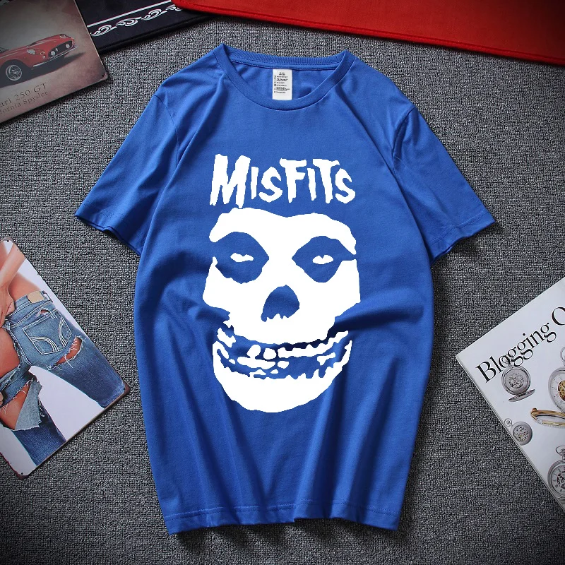 

New Man Hip Hop Punk Skull Cotton Short Sleeve T-Shirt Street Hip Hop Style Man Shirt Summer Breathable Sport Man Large T-Shirt