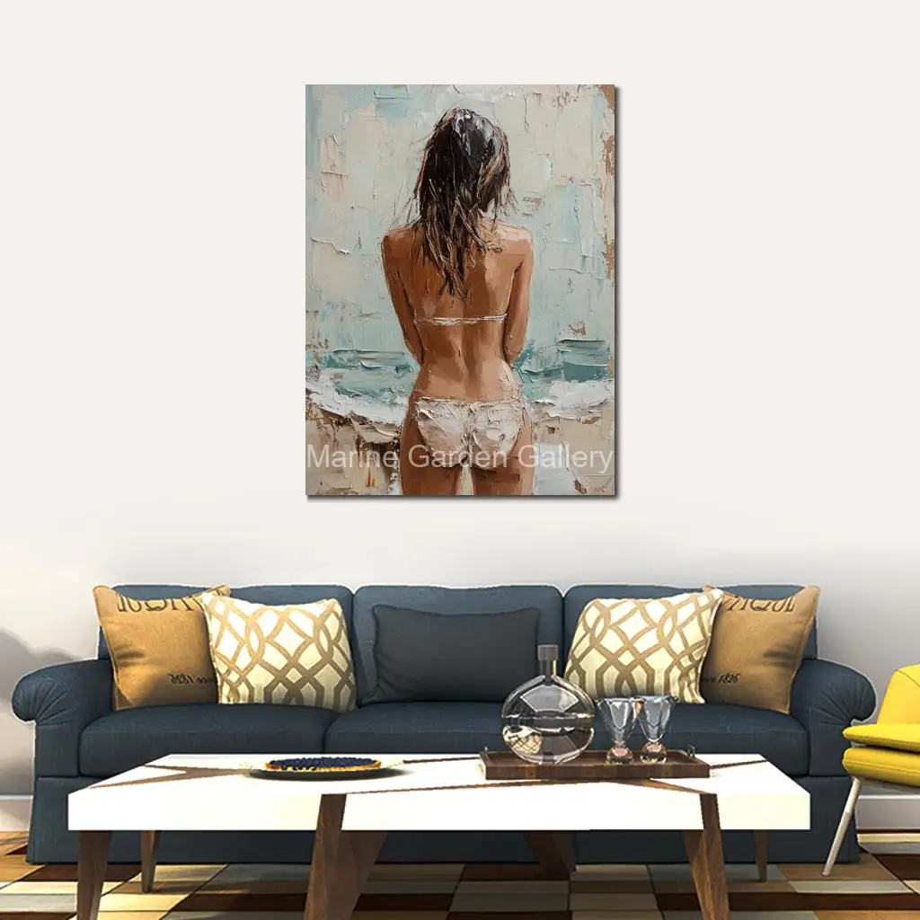 Абстрактная картина маслом Земалу на холсте