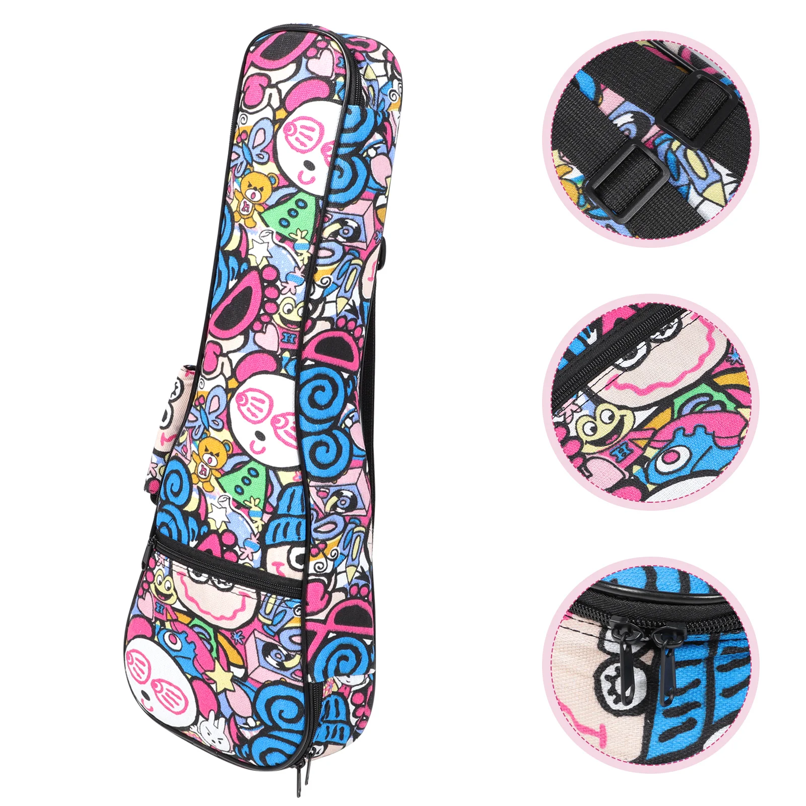 

Guitar Bag Ukulele Case Acoustic Shoulder Storage Gig Portable Electric Backpack Waterproof Instrumentbohemia Small Strap