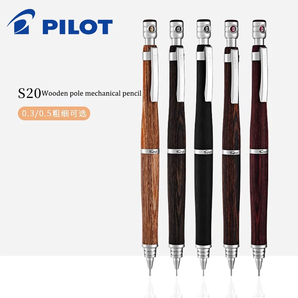 Hps-2sk Hippo Wood Pole S20 Low Center Of Gravity Professional Drawing Activity Pencil 0.3/0.5mm