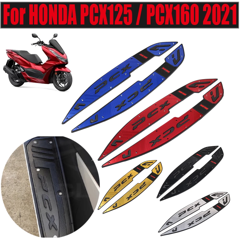

Motorcycle Front Footboard Steps Foot Plate Footrest Pedal Footpads Plate For Honda PCX 125 PCX125 PCX160 PCX 160 2021