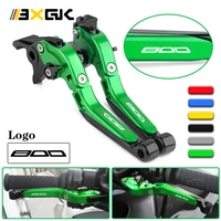 for kawasaki z800 2013 2014 2015 2016 aluminum alloy motorcycle clutch brake lever extendable adjustable handle grips with logo
