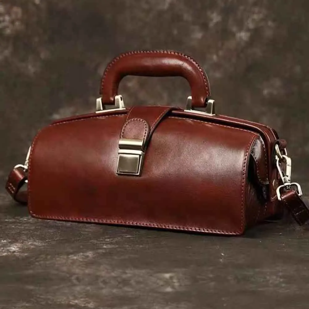 

Женская сумка-портмоне из воловьей кожи, в стиле ретро