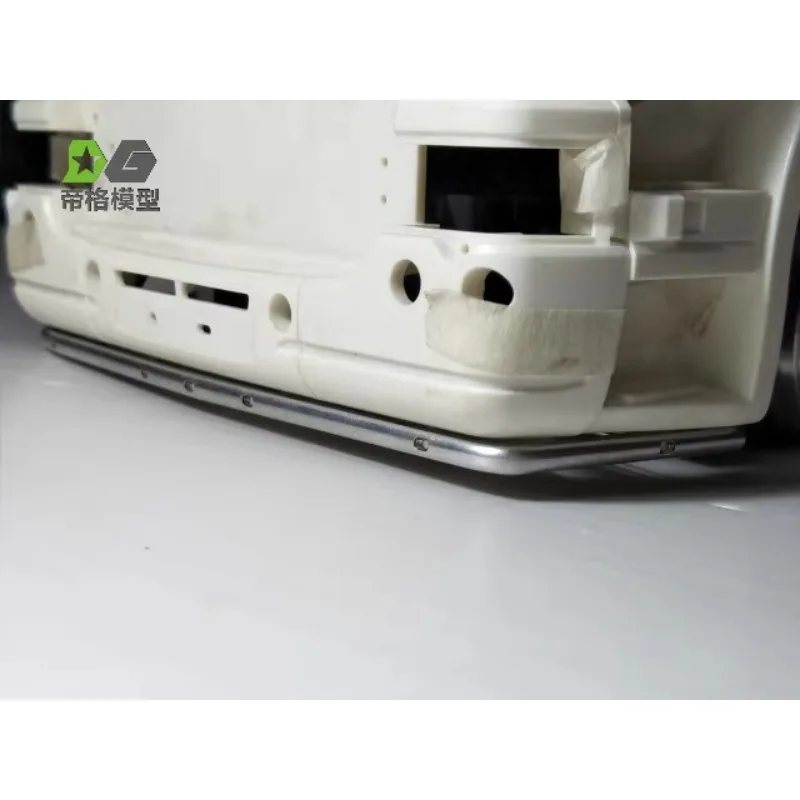 _ Металлический передний нижний зеркальный бампер для 1/14 Tamiya RC грузовик прицеп