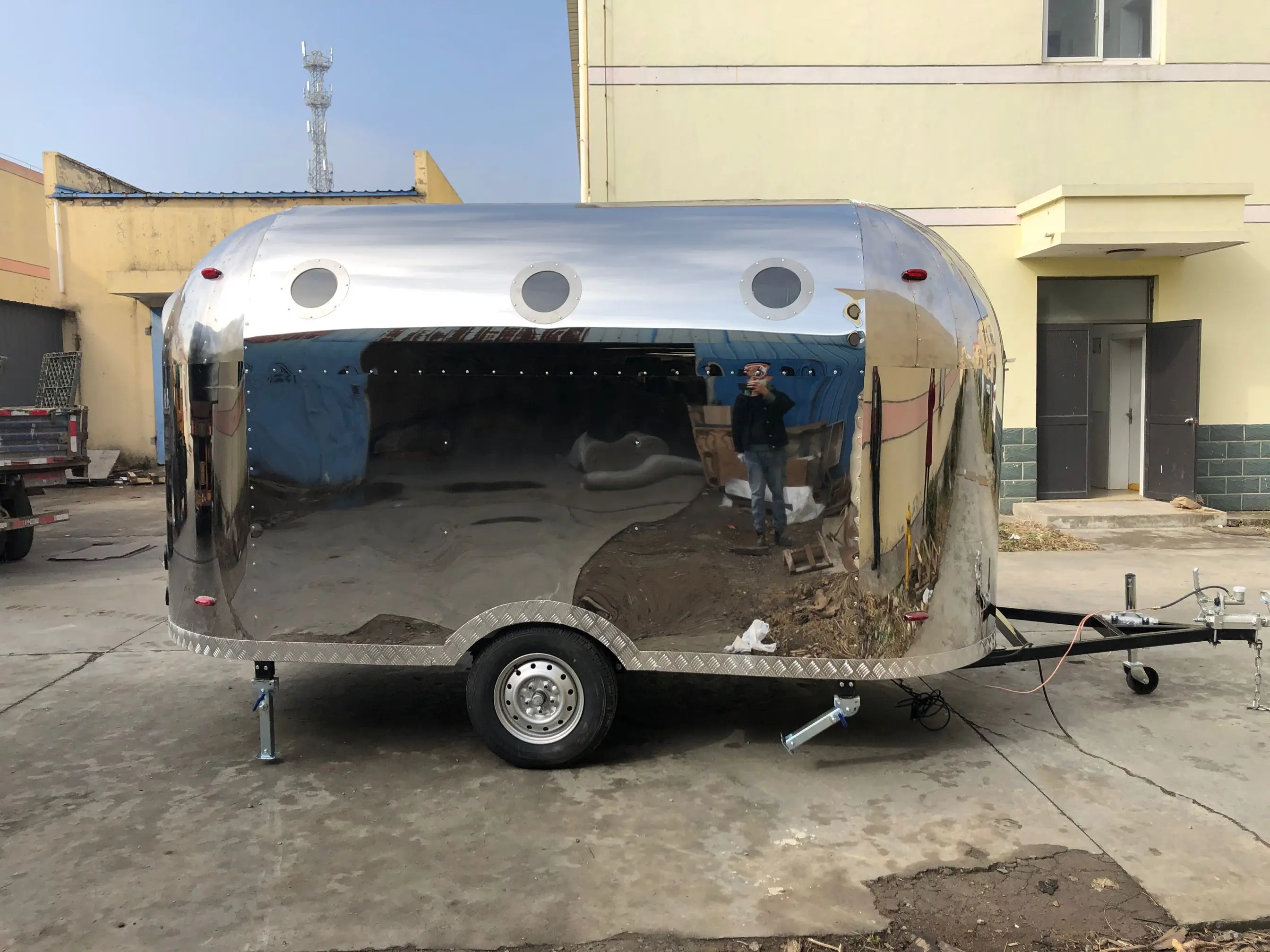 OEM быстрая воздушная потоковая уличная Фототехника винтажные прицепы для пиццы