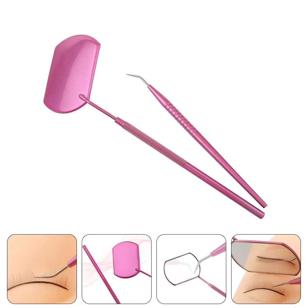 

Eyelash Lash Mirror Tool Applicator Extension Makeup Steel Stainless Separator Rod Wands Stick Lift Brushes Applicators Micro