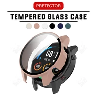 2 in 1 protective case with tempered glass for xiaomi mi watch color sport screen protector protection cover cases accessories