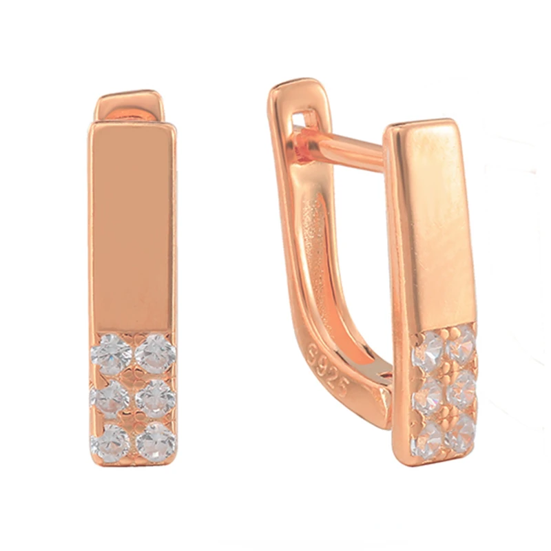 

Exquisite Zircon Pseudo-Rectangle Both Visual and Simple Earring For Wonmen Fashion Party Trend Ins Accessories In the same gift