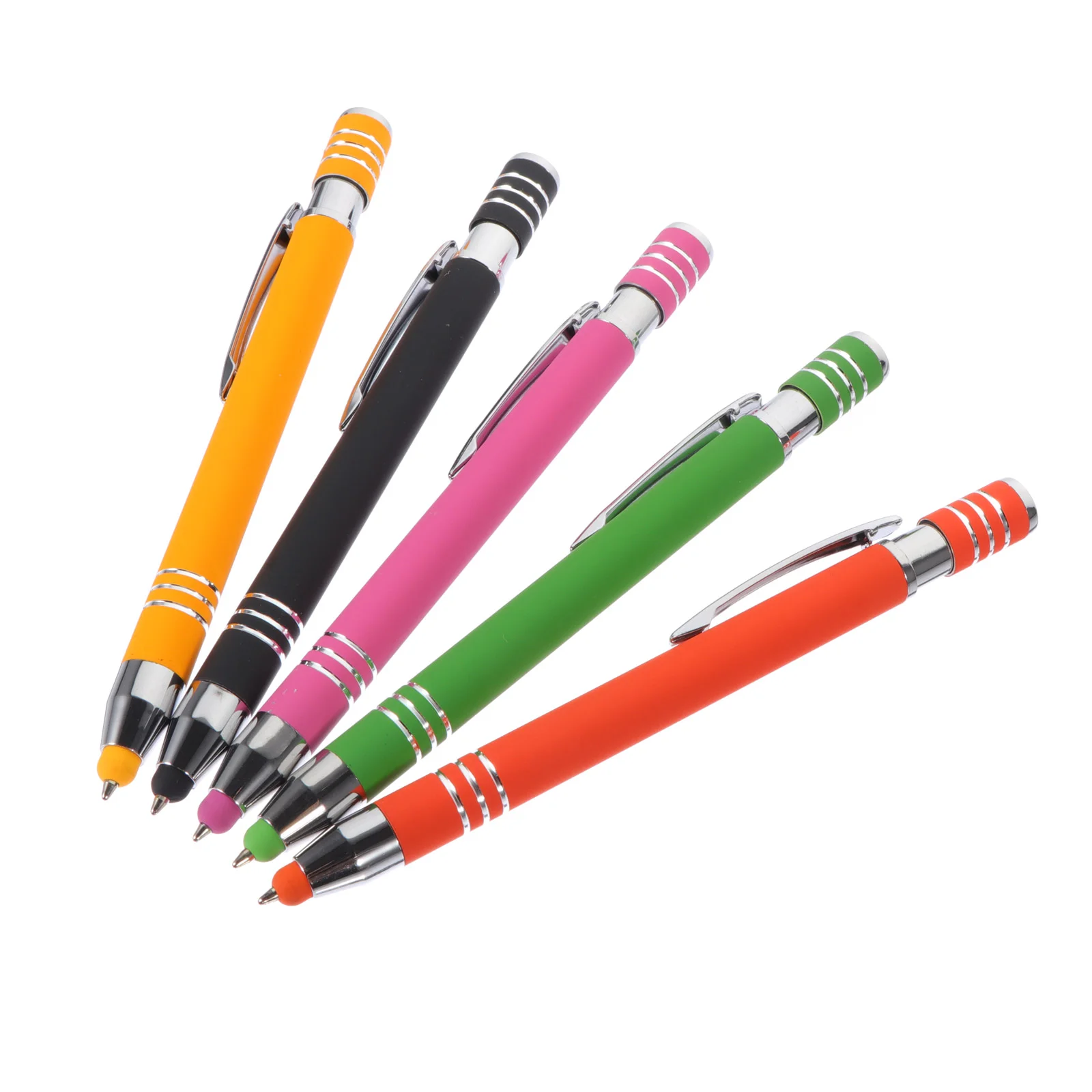 

5 Pcs Touch Screen Pen Capacitive Students Writing Ballpoint Pens Tablet Stylus Ball-point Metal School Precision
