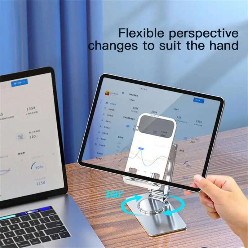 RYRA Portable Tablet Stand 360° Rotation Adjustable Foldable Holder For IPad Phone Samsung Xiaomi Lenovo Huawei Tablet Bracket