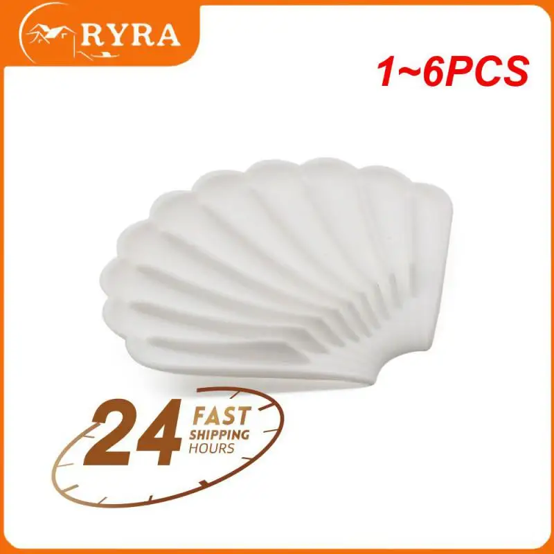 

1~6PCS Silicone Soap Dish Holder Self Draining Non-slip Soap Tray Bathroom Kitchen Sink Draining Rack Dish Storage Tray
