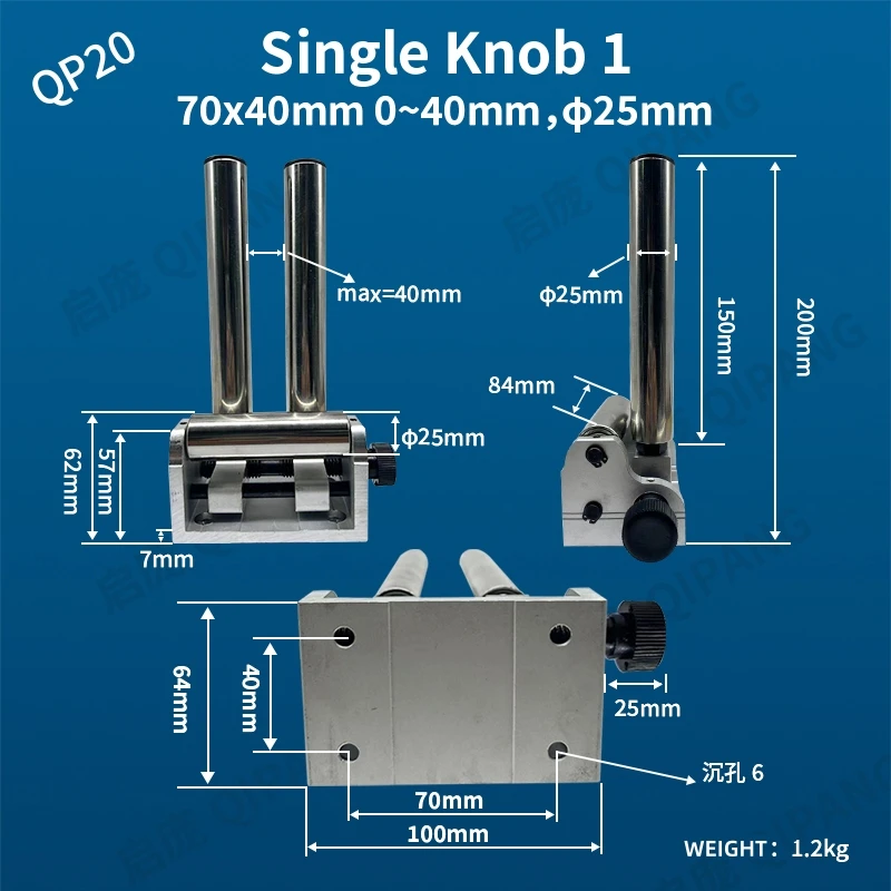 

Qipang Mini 10 мм четырехрулонное регулируемое проводковое устройство Натяжные колеса Derrick Wire Traverse Роликовые направляющие Ролики