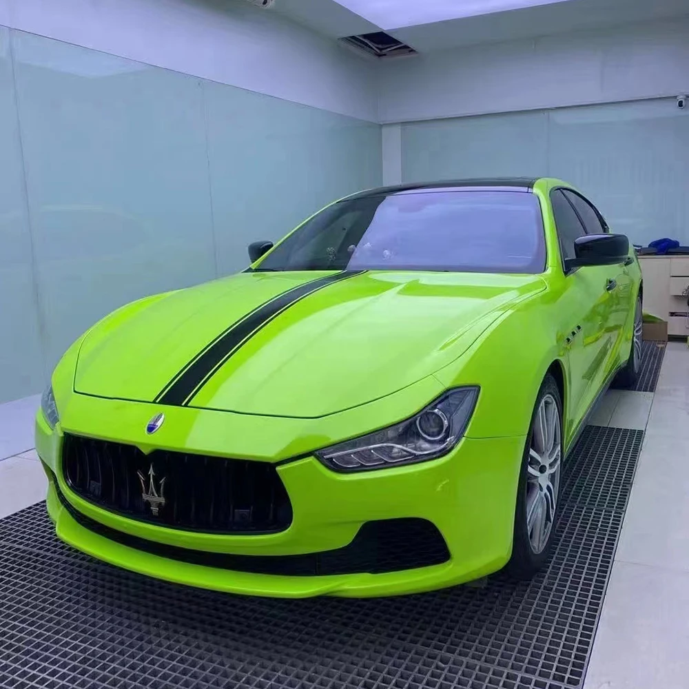 Wrapmaster 5*56ft ПЭТ-лайнер супер глянцевая Apple green автомобильная пленка виниловая